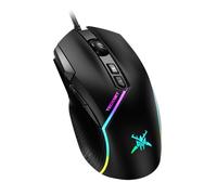 TECKNET Pro RGB Gaming Mouse Wired - 12800 DPI Ergonomic Optical Gaming Mouse, 8 Programmable Buttons, 13 Dynamic RGB Lighting Modes, Music-Sync Mode, Multi-OS Compatible for Windows/Mac/Linux