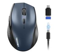 TECKNET PRO Wireless Bluetooth Mouse, Rechargeable, Dual BT 5.0 + 2.4GHz