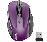 TECKNET PRO Wireless Mouse, 2.4G USB Cordless Mice Optical PC Computer Laptop Mouse 24 Month Battery Life, 2600 DPI 5 Adjustment Levels, Nano Receiver, for Windows Mac Macbook Linux