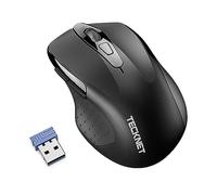 TECKNET Pro Wireless Mouse, 2.4G Ergonomic Optical Mouse, Computer Mouse for Laptop, Windows, Chromebook, 6 Button Mouse, 24-Month Battery Life,4000 DPI, 6 Adjustment Levels, 36-Month Warranty