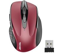 TECKNET Pro Wireless Mouse, 4000 DPI, 6 Adjustment Levels, 2.4G Ergonomic Optical Mice,30 Month Battery Life, Computer Mouse for Laptop, Windows, Chromebook, 6 Button Mouse, 36 Month Warranty