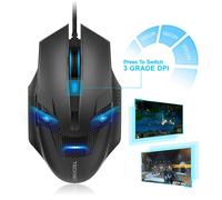 TeckNet RAPTOR Gaming Mouse with 2,000 DPI, 6 Button, Extra weight