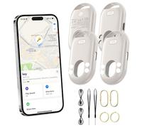TECKNET Rechargeable Air Tag Tracker, USB-C Charging Item Finder Compatible with Apple Find My, 360 Hours Standby, IP67 Waterproof Bluetooth Tracking Tag for Suitcase, Backpack, Dog Collar, Keys