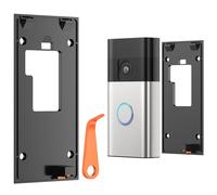 TECKNET Ring Doorbell Mount for Ring Battery Video Doorbell (2024 Relaese), 2-in-1 Doorbell Bracket with Adhesive Pad or Screw Mounting, Secure Ring Doorbell Accessories for Houses, Flats & Offices