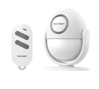 TECKNET Shed Alarm with Remote Control, Motion Sensor Alarm, 125dB Fall Alarm for Elderly with SOS Function, Infrared Motion Detector Burglar Alarm System,Suitable for Garages/Sheds/Stores/Homes/Vans