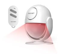 TECKNET Shed Alarm with Remote Control, Motion Sensor Alarm, 125dB Fall Alarm for Elderly with SOS Function, Infrared Motion Detector Burglar Alarm System,Suitable for Garages/Sheds/Stores/Homes/Vans