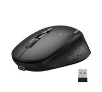 TECKNET Silent Wireless Mouse, Cordless Bluetooth Mice with USB Receiver(BT 3.0/5.0+2.4G), 3 Adjustable DPI levels, Ergonomic Rechargeable Wired Mouse compatible with PC Computer, Laptop