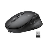 TECKNET Silent Wireless Mouse, Cordless Bluetooth Mouse with USB Receiver(BT 3.0/5.2+2.4G), 3 Adjustable DPI levels, Ergonomic Rechargeable Wired Mic