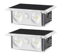 TECKNET Solar Fence Lights Outdoor Garden, Up-Down Lighting, 2 Pack
