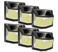 TECKNET Solar Lights Outdoor Garden, 248 LED Motion Sensor Lights, 3 Lighting Modes Outdoor Wall Lights, 300 Wide Angle, IP66 Waterproof, Solar Wall