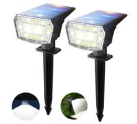 Tecknet Solar Lights Outdoor Garden, 59 Leds 6500K Cool White Light, 3 Brightness Levels, Ip65 Waterproof For Outdoor Pathway/lawn