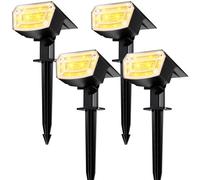 TECKNET Solar Spot Lights Outdoor Garden - 59 LEDs Garden