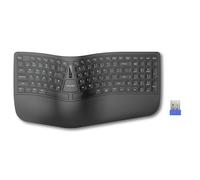 TECKNET Split Ergonomic Keyboard with Cushioned Wrist and Palm Rest, 2.4G USB Wireless Comfortable Natural Ergonomic Split Keyboard, for Windows Computer Desktop Laptop