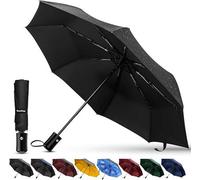 Tecknet Techrise Compact Windproof Auto Umbrella: One-Button Open/close, Folding, Lightweight & Portable For Travel/golf.