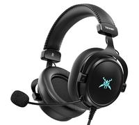 TECKNET Wired Gaming Headset for PC, PS5 PS4, Xbox Series, 3D Stereo Sound 50mm Driver, 3.5mm Jack Wired Noise Cancelling Over-Ear Headphones with Mic for Computer, Laptop, Mac, Gamer