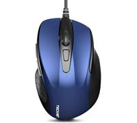 Tecknet Wired Mouse: 6400 Dpi, 4 Adjustable Levels, 6 Buttons. Ergonomic For Laptop/pc/mac. Usb.