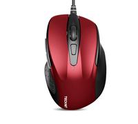 TECKNET Wired Mouse, 6400 DPI with 4 Adjustable DPI, 6-Button Optical Mouse, Ergonomic Design for Laptop, Chromebook, PC, Desktop, Mac, Notebook