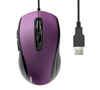 TECKNET Wired Mouse, Mice Wired Optical USB Computer Mouse With 3600 DPI Tracking, Gaming Grade Sensor, 6 Buttons, Business Office Mouse PC/Laptop, Great Mouse for Graphic Design (Purple, Medium)