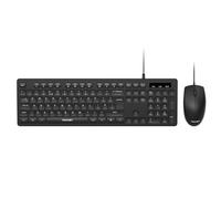 TECKNET Wired USB-A Keyboard and Mouse Combo, Full-Size, UK QWERTY