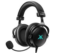 TECKNET Wired Xbox Headset - Gaming Headsets for Xbox, PS5, PS4, PC, NS, Mac, Stereo Over-Ear Headphones with Microphone, 50mm Drivers, Noise Cancelling, 3.5mm Jack