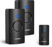 TECKNET Wireless Doorbell, Door Bells Wireless IP65 Waterproof Battery Operated