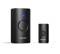 TECKNET Wireless Doorbell, IP65 Waterproof Battery-Operated, 400M Range
