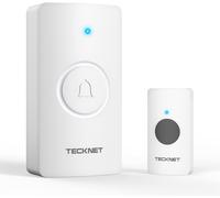 TECKNET Wireless Doorbell, Waterproof Doorbell Battery-Operated Cordless...