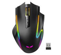 TECKNET Wireless Gaming Mouse, 2.4G & USB-C Dual-Mode Rechargeable Mouse