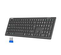 TECKNET Wireless Keyboard 2.4GHz Bluetooth Rechargeable for Multi Device