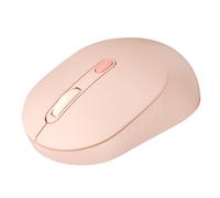 TECKNET wireless Mouse, Bluetooth Mouse (BT5.2/3.0 & 2.4G), Computer Mice Silent Portable,1600 DPI Optical Mouse Sensor, Ergonomic Cordless Mouse for Laptop PC Mac, 18 Month Battery, Pink