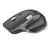 TECKNET Wireless Mouse, Bluetooth Mouse with Thumb Scroll, Rechargeable Mice, Dual Bluetooth 5.3 & 2.4GHz, Ergonomic, 4800DPI Adjustable, Silent Click, Computer Mouse for Windows/Mac OS- Grey