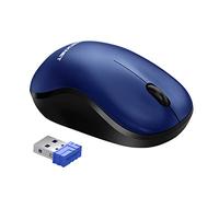 TECKNET Wireless Mouse for Laptop, 2.4GHz USB Mini Computer Mice, 1200 DPI Optical Small Portable Cordless Mouse Compatible with PC, Mac and Linux, 18 Months Battery Life-Blue