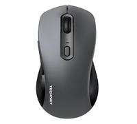 TECKNET Wireless Mouse for Laptop, Tri-Mode Bluetooth 5.0/3.0 & 2.4G Laptop Mouse Wireless, 4800DPI Optical Tracking, Cordless USB Silent Mice for PC