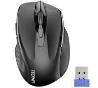TECKNET Wireless Mouse, Pro 2.4G 2600 DPI Optical Computer Mouse, 6 Buttons w...