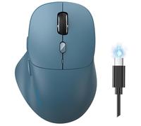 TECKNET Wireless Mouse, Rechargeable Bluetooth Mouse(Tri-Mode: BT 5.0/3.0+2.4G), 4800DPI Adjustable, Ergonomic Cordless Silent Mouse for Laptop, PC, Computer, 6 Buttons, Teal