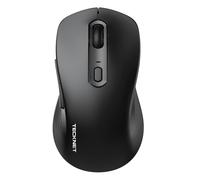 TECKNET Wireless Mouse, Tri-Mode Bluetooth 5.0/3.0 & 2.4G Laptop Mouse Wireless, 4800DPI Optical Tracking with 6 Adjustable Levels, Cordless USB