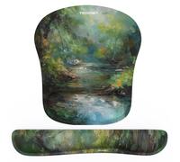 TECKNET Wrist Rest Mat, Keyboard and Mouse Wrist Support Pad Set, Comfortable Memory