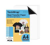 TECKWRAP Heat Transfer Paper for T-Shirt 10 Sheets A4 (210 x 297mm)
