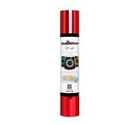 TECKWRAP Red Chrome Vinyl Permanent for Cricut, 12" x 5FT Bubble Free Permanent Adhesive Vinyl for Cricut and Silhouette Cameo, for Mug, Cup, Window & Home Decor DIY Projects