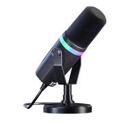 TECKZOON Dual Interface Microphone with RGB Breathing Light and Real-time Monitoring, 192KHz/24Bit, XLR/USB Dynamic, 360° Flexible All-Round Recording, Desktop Set for Gaming, Streaming, Karaoke