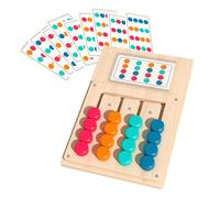 TECKZOON Wooden Dementia Games with 12 Cards for Seniors, Cognitive Stimulation Colour Memory Activities for Seniors, Portable Sensory Wooden Boards for Dementia in Adults