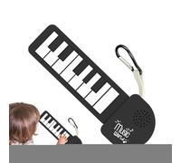 Teclado de piano plegable de silicona eléctrica, Instrumento d-e práctica d-e textura suave para actividades al aire libre, hogar, parque, viaj | Enrolle el piano electrónico, el pequeño piiano