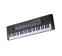 Teclado electrónico de música digital de 61 teclas multifuncional, eléctrico para estudiantes de piano con función de micrófono musical