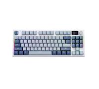 Teclado mecánico 2.4G, Teclado mecánico retroiluminado, Teclado para PC con 2,4 GHz inalámbrico/con cable/BT 5.0 montado en junta, Teclado mecánico con pantalla LCD para el hogar, bar Internet, dormit