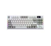 Teclado mecánico 2.4G, Teclado mecánico retroiluminado, Teclado para PC con 2,4 GHz inalámbrico/con cable/BT 5.0 montado en junta, Teclado mecánico con pantalla LCD para el hogar, bar Internet, dormit