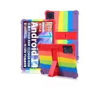 Teclast T65 Max Tablet Silicone Case, Precise Opening, Compatible with Charging, Anti-Shock and Anti-Scratch, Multi-Angle Adjustment, Comfortable Hand Feel, Rainbow