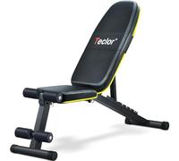 Teclor Weight Bench, Adjustable Strength Training Bench for Full Body Workout with Fast Folding, Incline Decline Exercise Workout Bench for Home Gym -New Version