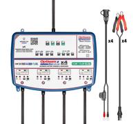 TecMate Optimate 2 Duo X 4 Bank Motorcycle Car Bike Battery Charger