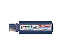 OptiMATE SAE USB Charger O-100 – 2400mA, 3-LED Battery Monitor & Vehicle Protection, Blue