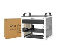 Tecmojo 10 inch 4U 200mm depth Desktop Mini Rack with SBC Shelf, Micro HDMl to HDMI Adapter Board, Blank Panel, for 10 Inch AV, NAS and Server Equipment